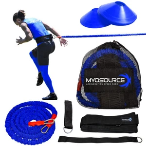 Acceleration Speed Cord Recoil Bungee Cord Speed & Agility Training 3 Belt Sizes - Picture 1 of 10