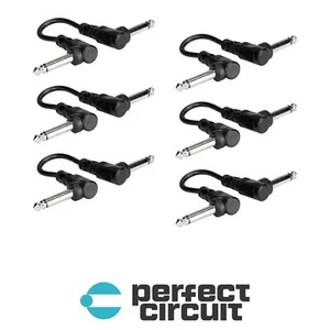 Hosa CFS-606 Right Angle Guitar PATCH CABLE - 6 PACK - 6" - PERFECT CIRCUIT - Afbeelding 1 van 2