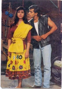 Bollywood Salman Khan & Neelam ELEL  Post Card no.2069 Vintage Original Unposted - Picture 1 of 2