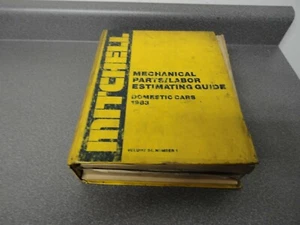 Mitchell Mechanical Parts /Labor Estimating Guide Manual 1983 Domestic Cars  - Picture 1 of 12