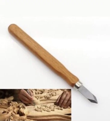 escriba para marcar, golpear o trazar cuchillo hoja biselada doble para precisión Foto 1 de 4