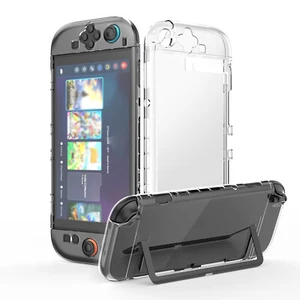 For Switch 2 Case Clear PC Grip Dockable Gaming Accessories Cover 7.9 Inch - Picture 1 of 16