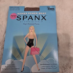 SPANX Higher Power Brief High-Waisted Panty Cocoa Size A 234 NEW Performance - Picture 1 of 3