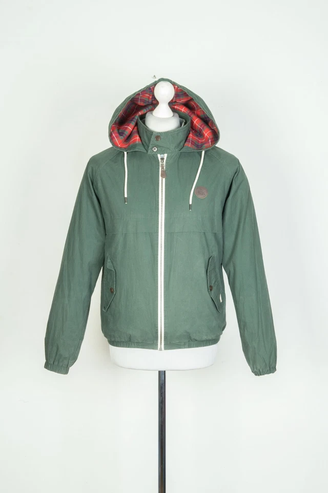 Jaqueta Bombardeiro Masculina Baracuta G9 Verde com Capuz Tamanho M - Imagem 1 de 4