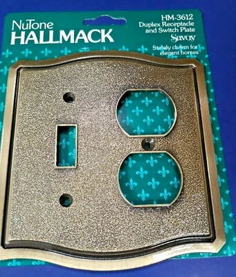 Interruptor de receptáculo NUTONE PLACA DE PARED 2 velocidades latón antiguo DECORACIÓN HM-3612AB NUEVO Foto 1 de 4