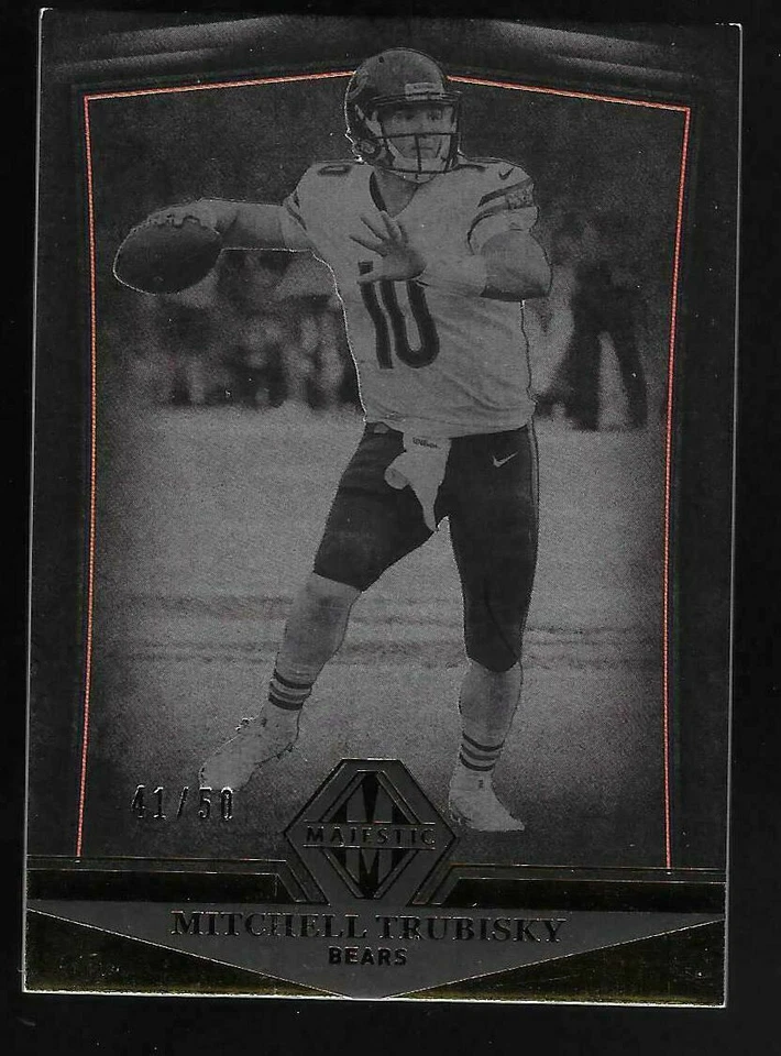 2018 Majestic Mitchell Trubisky Bears 41/50 - Image 1 of 1