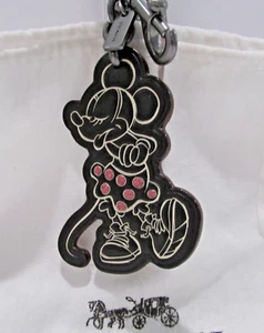 Coach Disney Minnie Mouse Brillo Llavero Bolso Dije Nuevo con Etiquetas - Imagen 1 de 6
