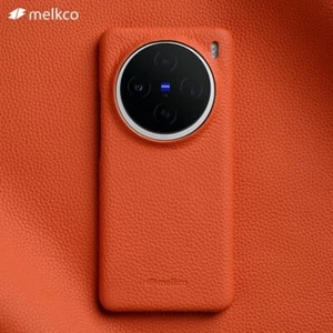 Full Grain Genuine Leather Slim Shockproof Case Back Cover f Vivo X200 Ultra/Pro - Picture 1 of 25