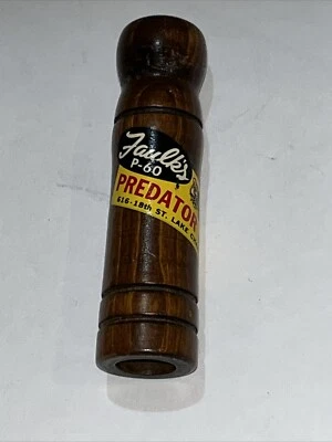 Vintage Wooden Faulks P-60 Predator Game Calls - Image 1 of 4