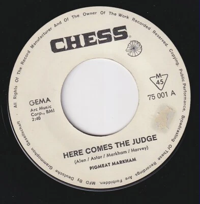 Pigmeat MARKHAM * 1968 FUNK MOD SOUL BOOGALOO German PROMO 45 * Listen! - Image 1 of 2