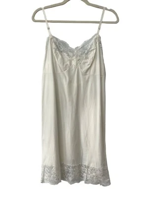 Vestido sin mangas vintage años 50 Van Raalte marfil de encaje para mujer 36 pequeño blanco coqueta de hadas Foto 1 de 4