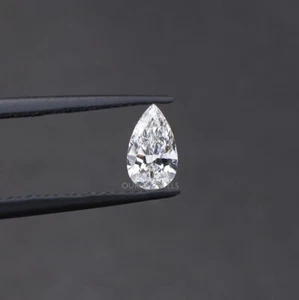 Pear Cut Eco Friendly Diamond Loose for Ring / 0.58 Carat Pear Cut Loose Diamond - Picture 1 of 8