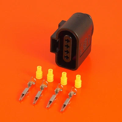 VW AUDI VAG 1J0 973 704 4 Pin Ignition Coil Connector Plug 1J0973704 4819035 - Image 1 of 4