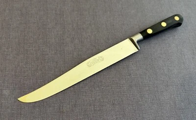 Cuchillo de corte de hoja de acero inoxidable profesional Sabatier 2 Lion de colección Francia LEER Foto 1 de 4