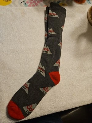  Coors Light Branded,Grey/Dark Grey/ Red Socks - Image 1 of 3