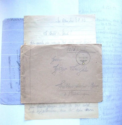 Translated WW2 Field post - battle of Kharkov 1942 - Killed - war details - Image 1 of 4