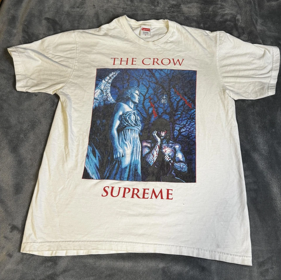 Supreme The Crow Shirt Mens Medium White James O'Barr Graphic Movie Tee 2021 USA - Image 1 of 4