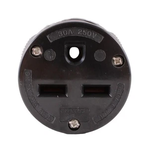 Eaton Arrow Hart 6700N Auto Grip Stecker 30A 250V 2P 3W Erdung grau/schwarz - Bild 1 von 3