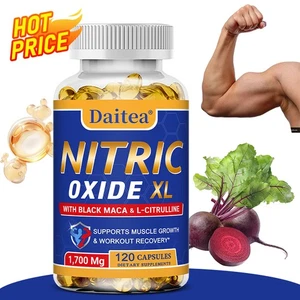 Cápsulas de óxido nítrico XL - Promueve la circulación saludable y mejora el rendimiento - Imagen 1 de 13