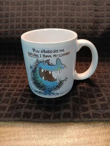 Taza de café Carlton Cards Morning Monster American Greetings Designer Collection - Imagen 1 de 7