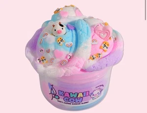 PEACHYBBIES SLIME PEACHY'S KAWAII COW 🐮 SOFT CLOUD DOUGH New Authentic Rare - Picture 1 of 5