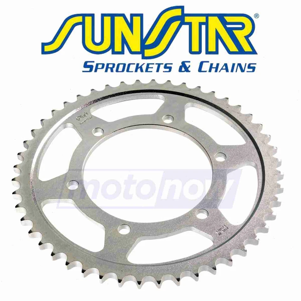 Sunstar Steel Rear Sprocket for 1982-2020 Kawasaki KX250 - Drive Sprockets df Foto 1 de 4