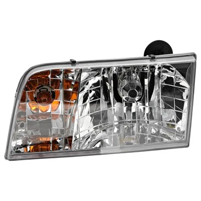 Para 98-11 Crown Victoria Faro Faro Faro Luz con Soporte con Bombilla Izquierda Foto 1 de 4