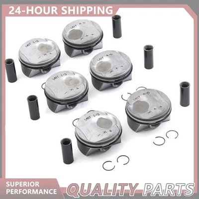 6x Pistons Rings Set STD Φ96mm For Porsche Macan Panamera S 4S 3.0T V6 970 95B — 第 1/4 张图片