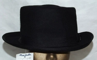 Sombrero Brooklyn Hat Co Negro 100% Lana Ala - Talla Grande - Nuevo con Etiquetas Foto 1 de 4