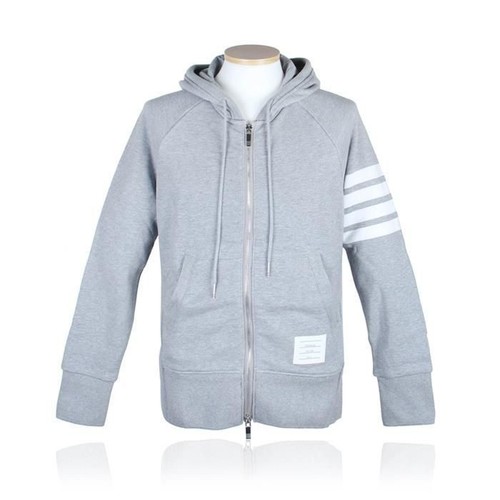 Thom Browne Loopback Engineered 4 Bar Felpa con cappuccio timbro: MJT022H 00535 068 57690613