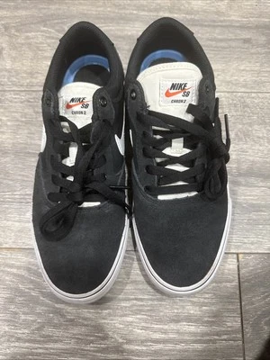 NIKE SB Chron 2 Gamuza/Lona Hombres 7 Tenis de Skate Negros DM3493-010 Foto 1 de 4