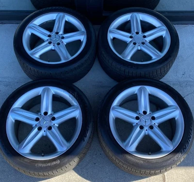 18" Mercedes OEM Wheel & Tires For Mercedes R230 SL500 SL600 2004-2006 - Image 1 of 4