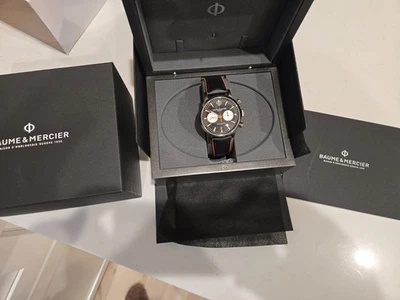 Baume and Mercier Capeland Automatic Chronograph Steel Leather Mens Watch M0A104 - Image 1 of 4