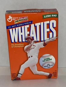 1998 Mark McGwire Wheaties Box Unopened St. Louis Cardinals Good Condition - Picture 1 of 8