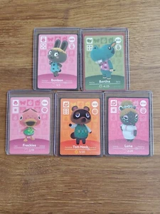Carta amiibo Five Animal Crossing mai scansionata con manica e caricatore superiore - Foto 1 di 2