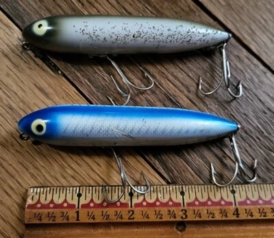 Original Heddon Zara Spook 4 1/2" Body Blue & speckled as pictured  - Image 1 of 4