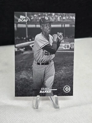 2024 Topps Black and White ERNIE BANKS Topps Vault #106 - Image 1 of 2
