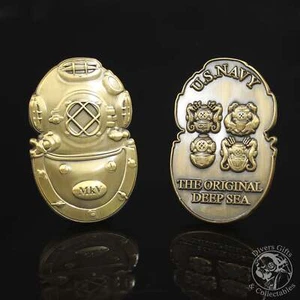 01A - MkV US Navy Challenge Coin - Brass - Picture 1 of 6