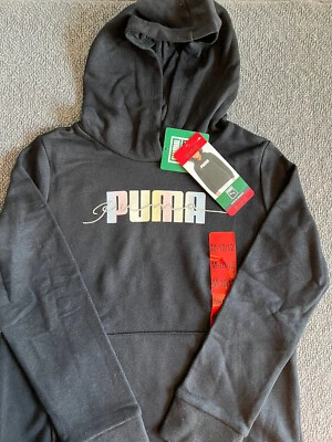 Sudadera con capucha de felpa francesa juvenil PUMA Foto 1 de 4