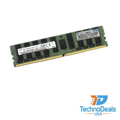 HP 726722-B21 774174-001 752372-081 32GB (1X32GB) QUAD RANK X4 DDR4-2133 Memoria - Immagine 1 di 4