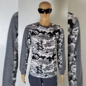 CAMISETA ECKO UNLTD HOMBRE MANGA LARGA TODO RINOCERONTE LOGO TALLA M BLANCA - Imagen 1 de 3