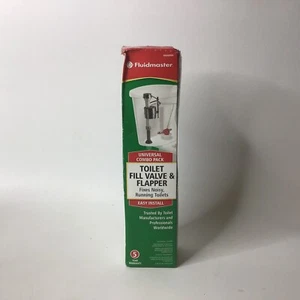 Fluidmaster 400CRP14 Universal Toilet Fill Valve and Flapper Repair Kit, for - Picture 1 of 6