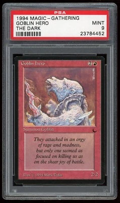 1994 MTG Magic the Gathering The Dark Goblin Hero PSA 9 Gaming Card - Image 1 of 2