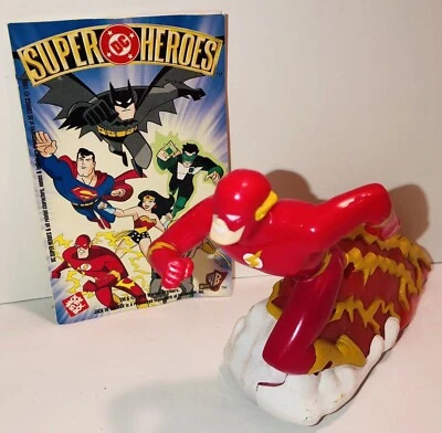 "THE FLASH" Pull Back Toy DC Super Heroes  Jack in the Box Kids Meal. VINTAGE... - Image 1 of 4