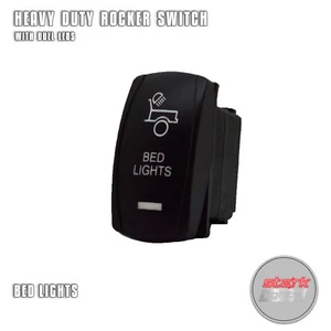 Laser Etched 5 Pin LED Rocker Switch Dual Light 20A 12V ON / OFF - BED LIGHTS - Bild 1 von 10
