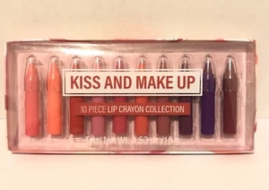 Tri-Coastal KIss And Make Up 10 Piece Lip Crayon Collection - Picture 1 of 3
