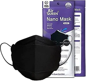 [Air Queen] AirQueen BLACK Nano Fiber Face Mask from Korea - 10 pcs - Picture 1 of 5