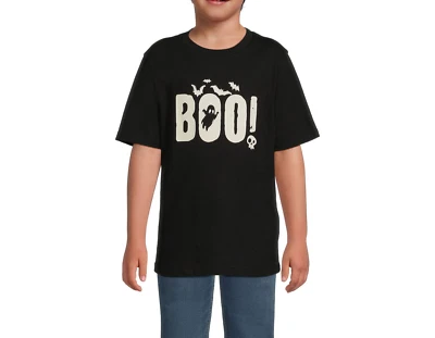 Wonder Nation Boys Short Sleeve Halloween Graphic T-Shirt Black XXL (18) - Image 1 of 4