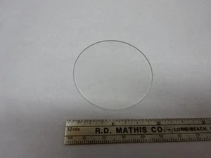 OPTICAL FLAT LENS GLASS DIFFUSER OPTICS AS IS #83-20 - Picture 1 of 5