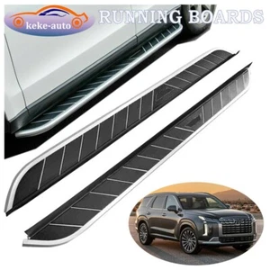 Running Board Side Step Pedals Nerf Bar Fit for Hyundai Palisade 2020-2023 - Picture 1 of 7